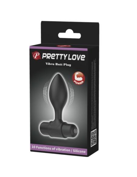 Pretty love - vibra butt plug anal 10 vibraciones negro