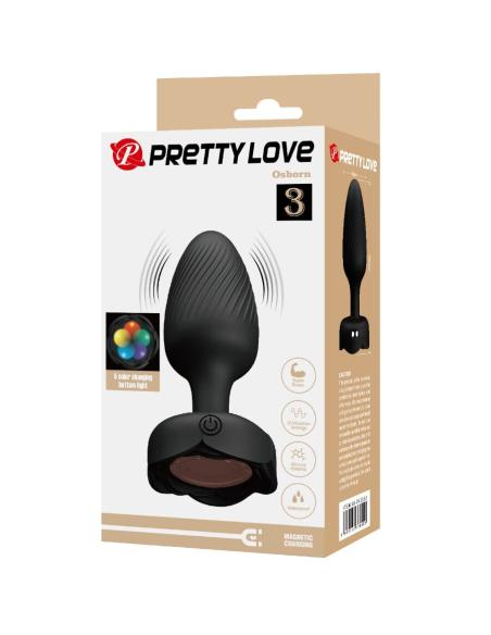 Pretty love - osborn plug anal con luz led 9.8 cm