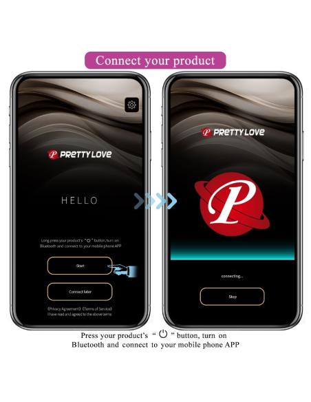 Pretty love - leviathan vibrador controlado por app morado