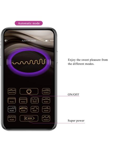 Pretty love - leviathan vibrador controlado por app morado