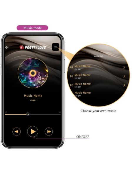 Pretty love - leviathan vibrador controlado por app morado