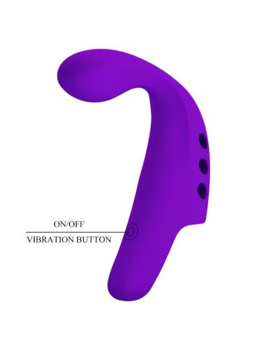 Pretty love - gorgon vibrador de dedo recargable morado
