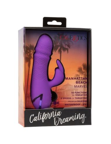 Calexotics - manhattan beach marvel vibrador rabbit morado by california dreaming
