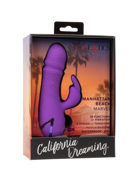 Calexotics - manhattan beach marvel vibrador rabbit morado by california dreaming