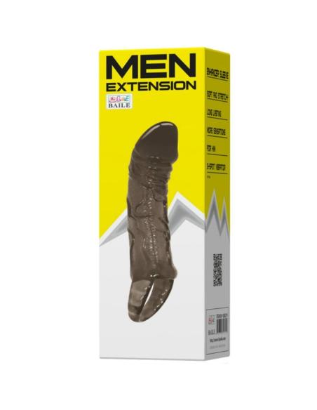 Baile - funda extensora pene con strap para testículos 11.5 cm
