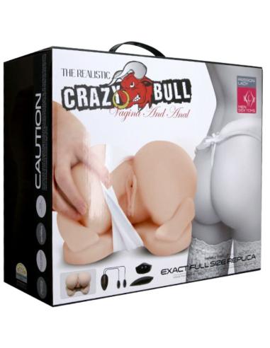 Crazy bull - trasero realístico posición perrito doble canal