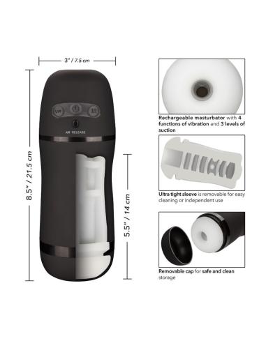 Calexotics - optimum power masturbador con vibración y succionador