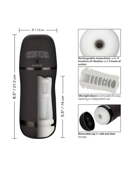Calexotics - optimum power masturbador con vibración y succionador