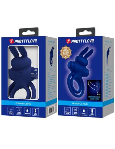 Pretty love - darey doble anillo vibrador rabbit azul