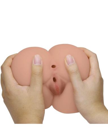 Crazy bull - bernace trasero vibrador con vagina y ano realístico natural control remoto