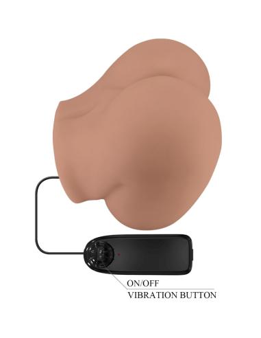 Crazy bull - bernace trasero vibrador con vagina y ano realístico natural control remoto