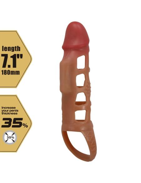 Pretty love - preston funda para pene con vibración de 18 cm