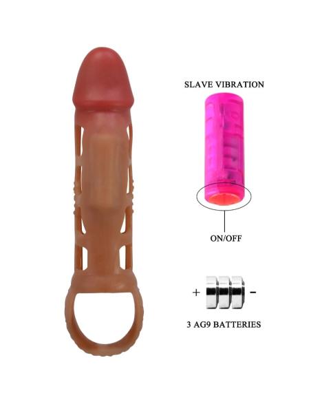 Pretty love - preston funda para pene con vibración de 18 cm