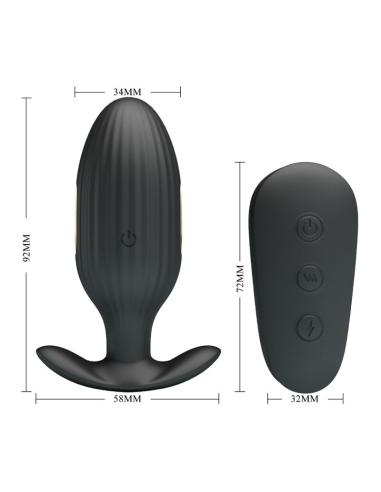 Pretty love - kelly plug anal vibrador recargable negro