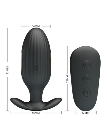Pretty love - kelly plug anal vibrador recargable negro