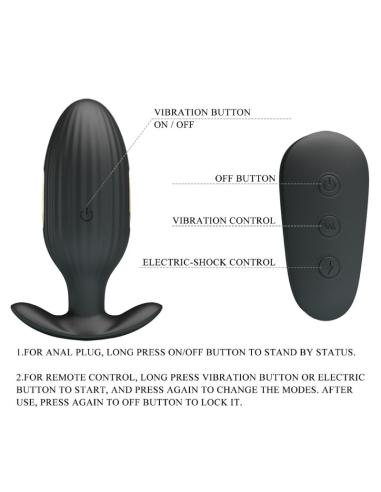 Pretty love - kelly plug anal vibrador recargable negro