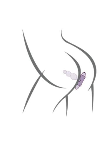 Rocks- off - petite sensations bubbles plug anal vibrador negro