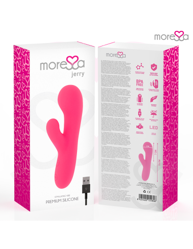 Moressa - jerry clip vibrador punto g y clitoris premium silicone recargable