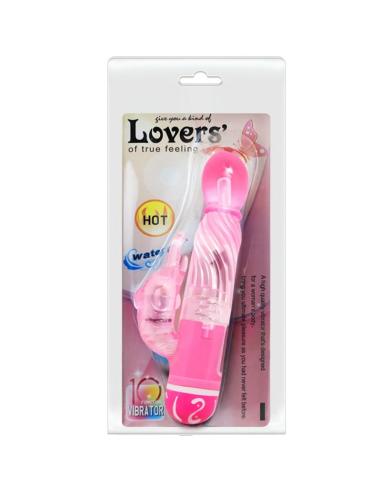 Baile - vibrador multivelocidad con estimulador rosa