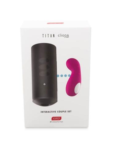Kiiroo - titan y cliona set parejas lila