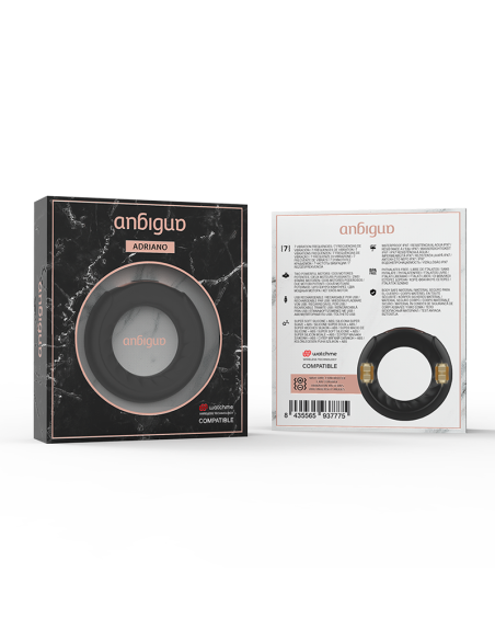 Anbiguo - adriano anillo vibrador compatible con watchme wireless technology
