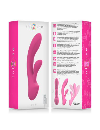 Intense - luigi vibrador rabbit silicona liquida rosa