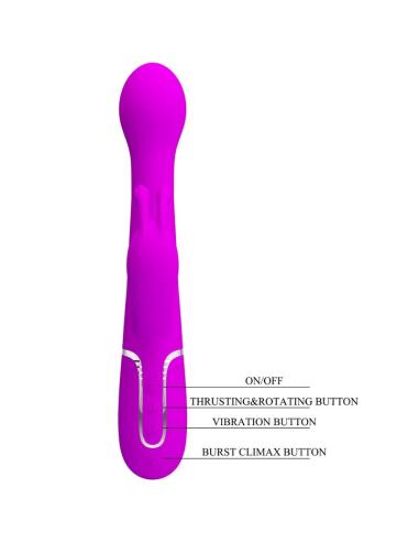 Pretty love - dejon vibrador rabbit 3 en 1 multifunción violeta