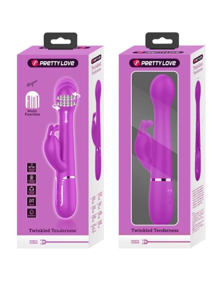 Pretty love - dejon vibrador rabbit 3 en 1 multifunción violeta
