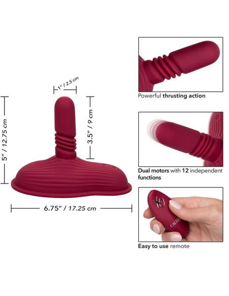 Calexotics - rider masajeador doble motor control remoto rojo