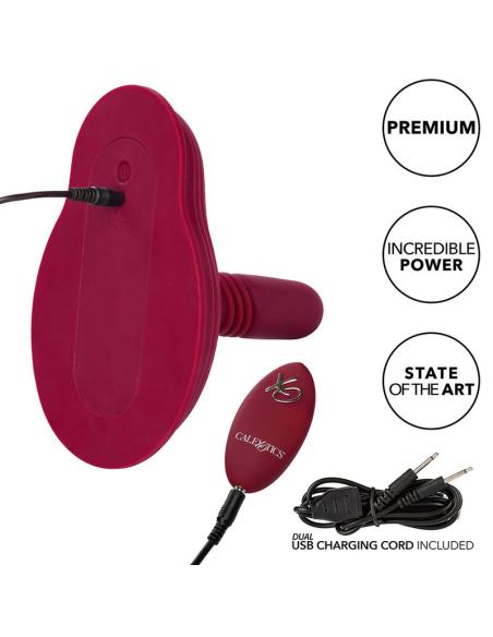 Calexotics - rider masajeador doble motor control remoto rojo
