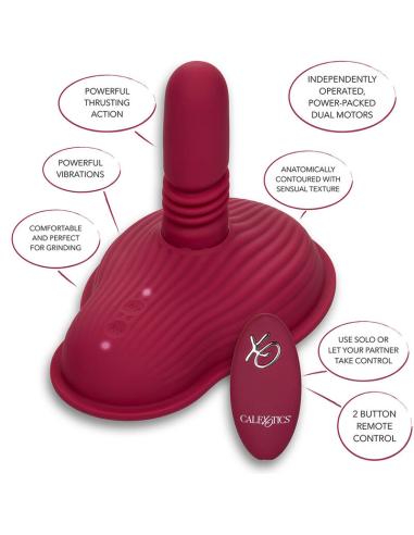Calexotics - rider masajeador doble motor control remoto rojo