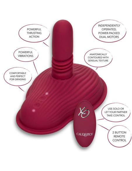 Calexotics - rider masajeador doble motor control remoto rojo