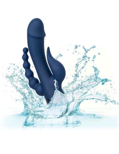 Calexotics - vibrador triple orgasm azul