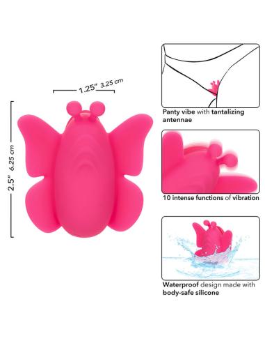 Calexotics - neon vibes the flutter vibe estimulador 10 vibraciones rosa