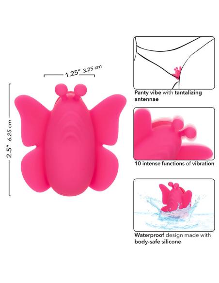Calexotics - neon vibes the flutter vibe estimulador 10 vibraciones rosa