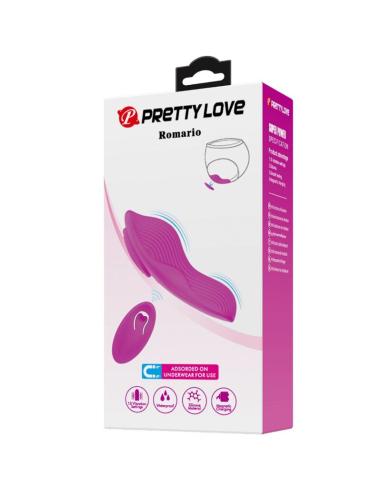 Pretty love - romario estimulador lay-on clítoris control remoto rosa