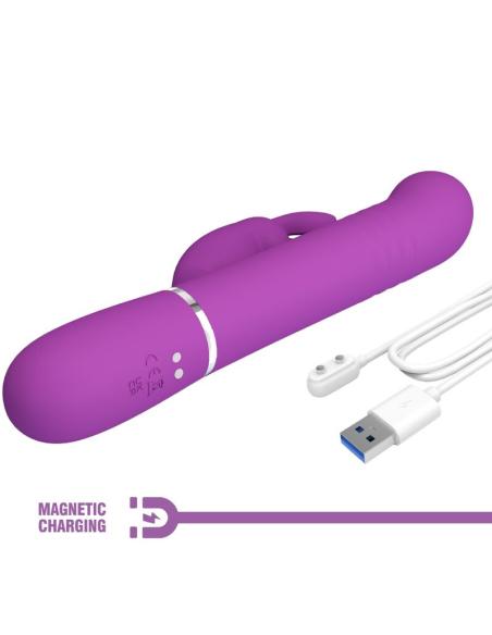 Pretty love - coale vibrador rabbit multifunción 4 en 1 morado