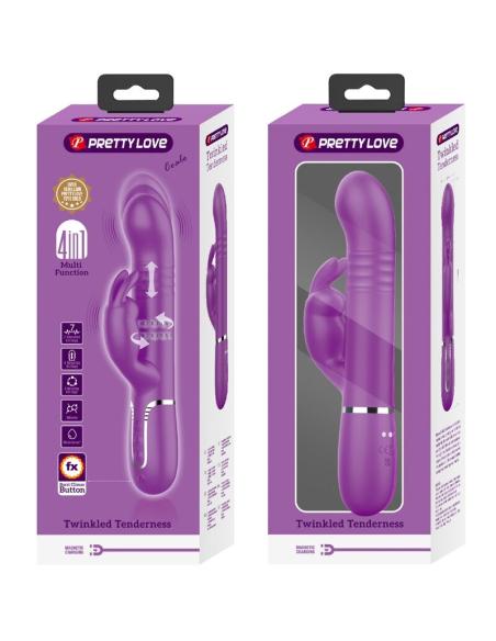 Pretty love - coale vibrador rabbit multifunción 4 en 1 morado