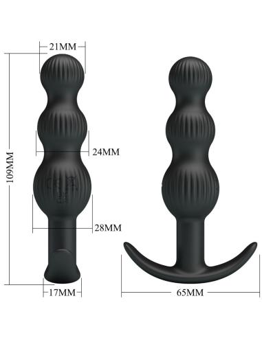 Pretty love - sidney vibrador anal 10 vibraciones negro
