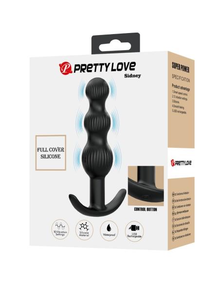 Pretty love - sidney vibrador anal 10 vibraciones negro