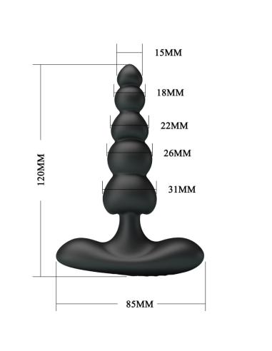 Pretty love - corban vibrador anal 10 vibraciones negro