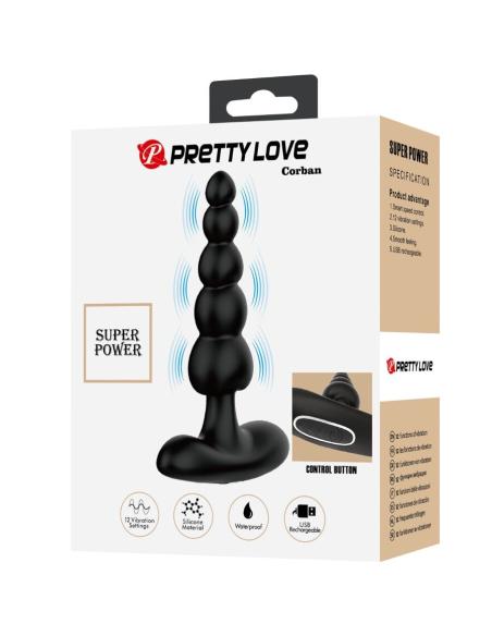 Pretty love - corban vibrador anal 10 vibraciones negro