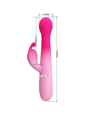 Pretty love - dejon vibrador rabbit 3 en 1 multifunción rosa