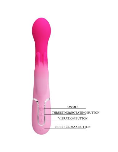 Pretty love - dejon vibrador rabbit 3 en 1 multifunción rosa