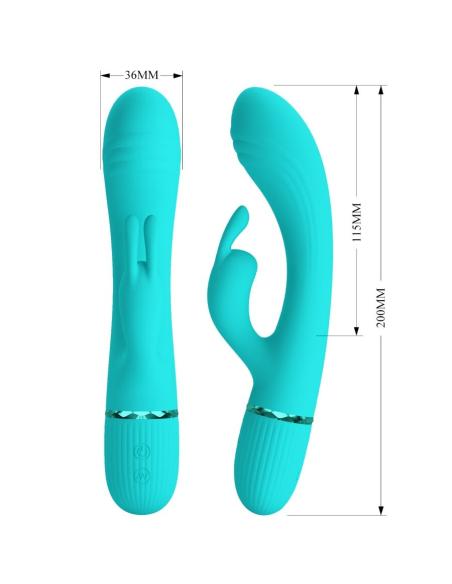 Pretty love - scocco vibrador rabbit turquesa