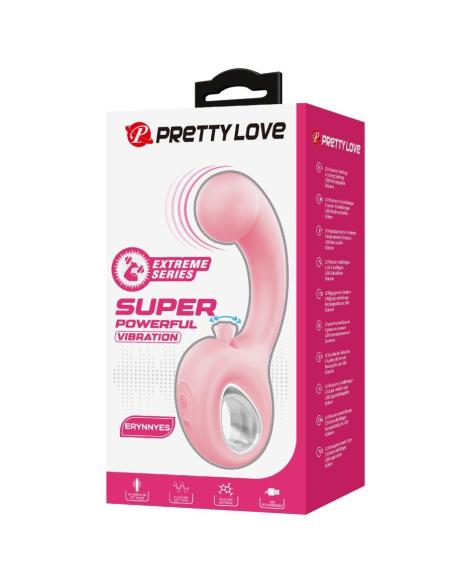 Pretty love - erynnyes vibrador punto g + estimulador clítoris 10 vibraciones rosa