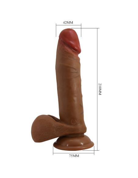 Baile - abel dildo realístico 21 cm mulato