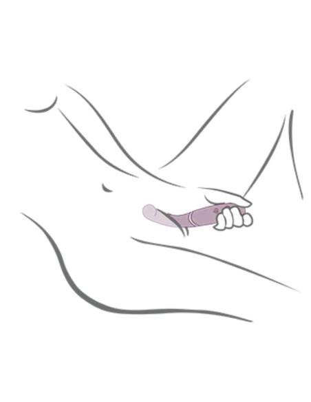 Rocks- off - gemini vibrador dual punto g y estimulador clítoris morado