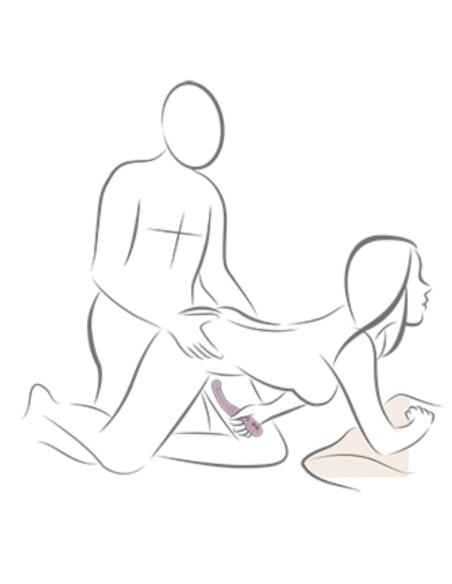 Rocks- off - gemini vibrador dual punto g y estimulador clítoris morado
