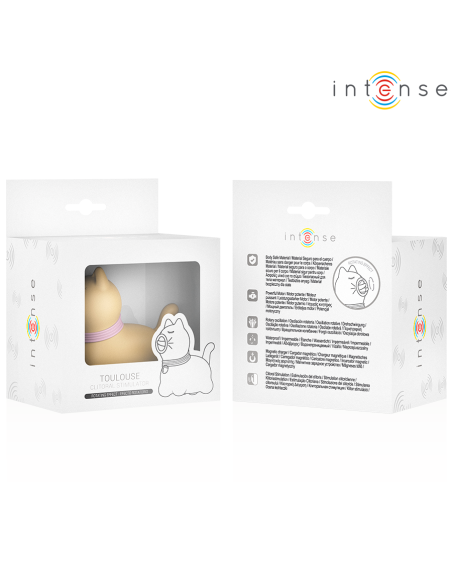 Intense - toulouse estimulador con lengua rotativa 360º amarillo